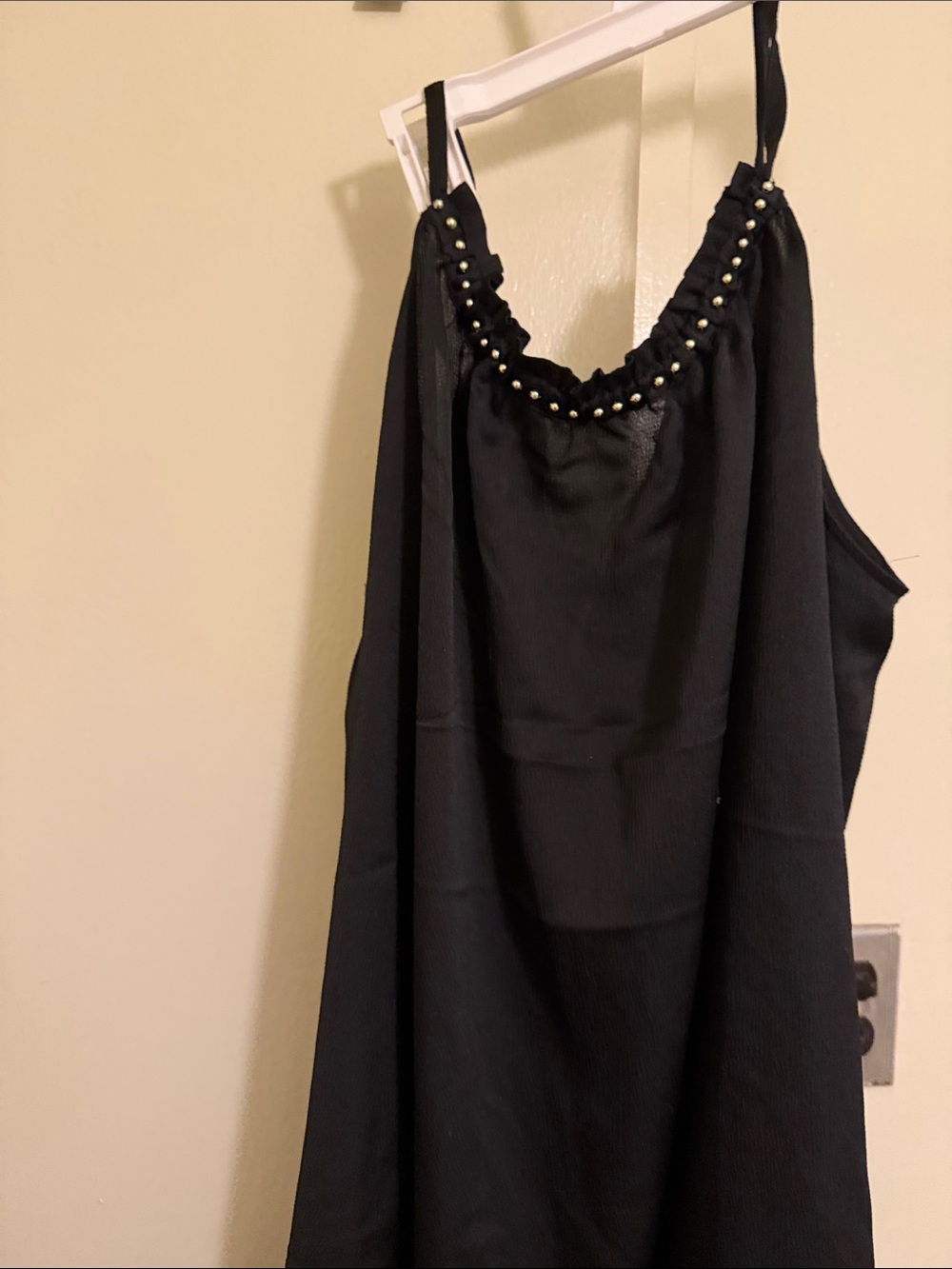 City Chic Black Satin Halter Top